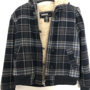 Plaid winter jacket
